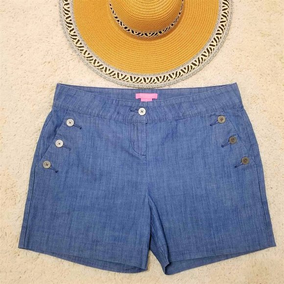 Isaac Mizrahi Pants - Shorts. Sailor Style, Blue Denim. Isaac Mizrahi Brand. Size 10.